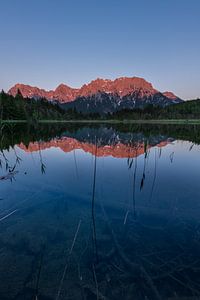 Clear water and summit glow by Denis Feiner