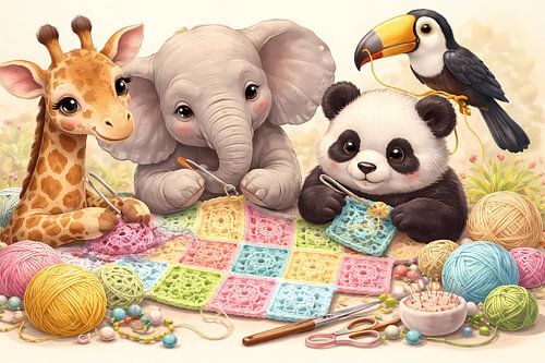 Schattige hakende dieren