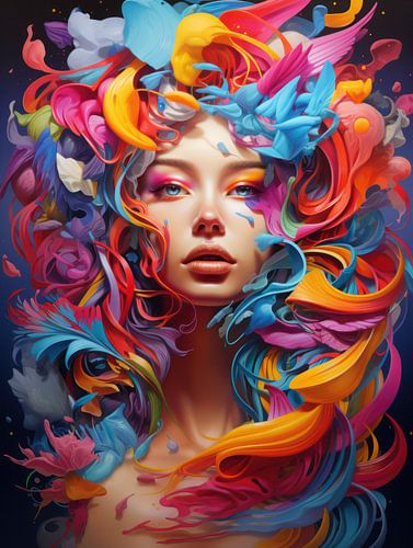Colourful Vortex | lady