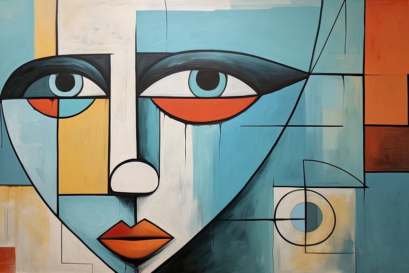 Abstract face by Wall Wonder
