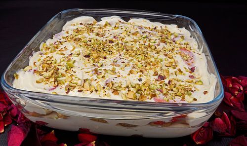 Zelfgemaakte Aardbeien Laag Dessert met Mascarpone