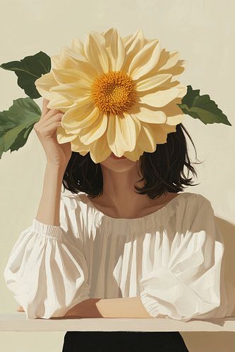 Portret, Dahlia op je hoofd 