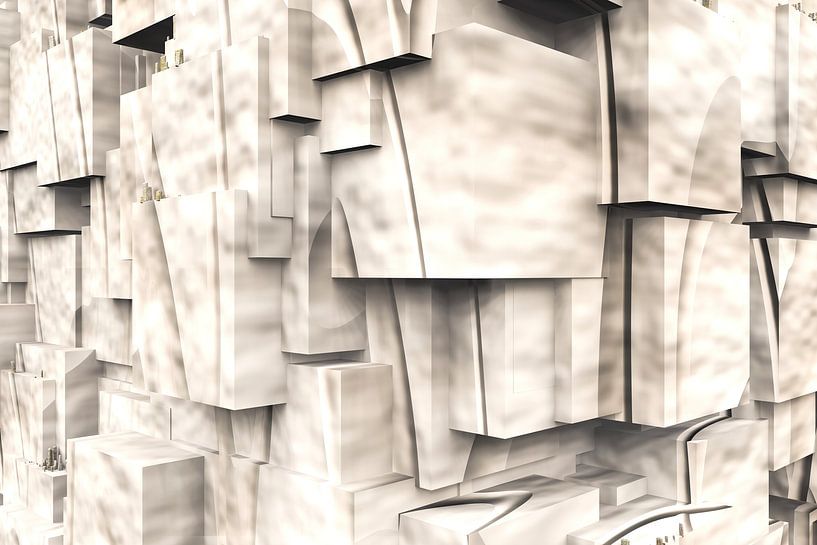 Q-Cubes 3D - Cubist shadow play by Max Steinwald