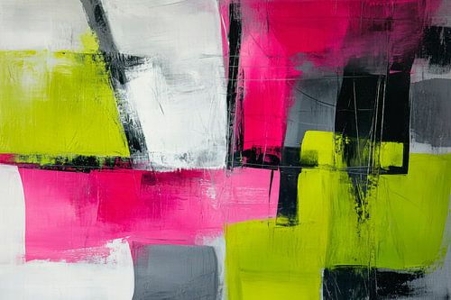 Abstracte kleurencompositie - modern en fris