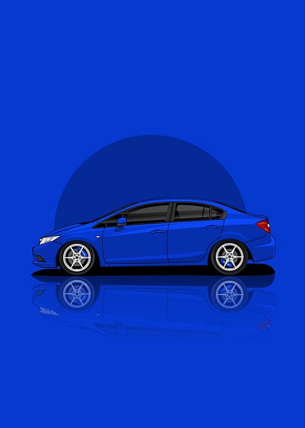 civic FB Blue by D.Crativeart