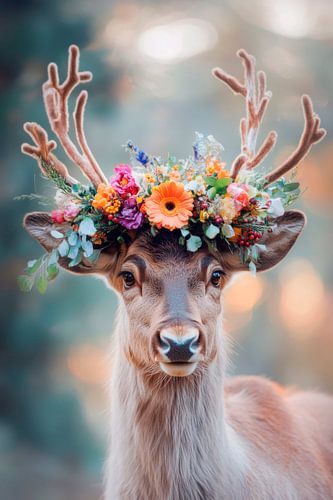 Flower deer