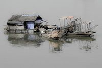 Vietnam : Het drijvende huis van de visser