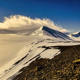 Larsbreen gletsjer op Spitsbergen van Kai Müller