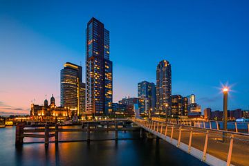 Rotterdam skyline van Henk Meijer Photography