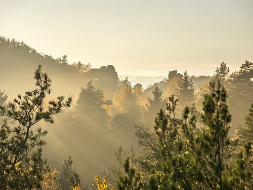 Kleinhennersdorfer Stein, Saksisch Zwitserland - Papststein, Hunskirchen
