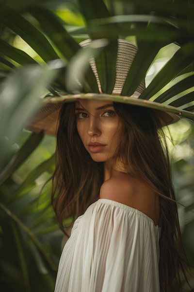 Tropische elegantie in de jungle van Poster Art Shop