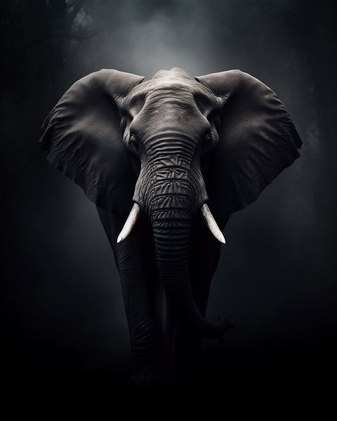 Portrait of an elephant by fernlichtsicht