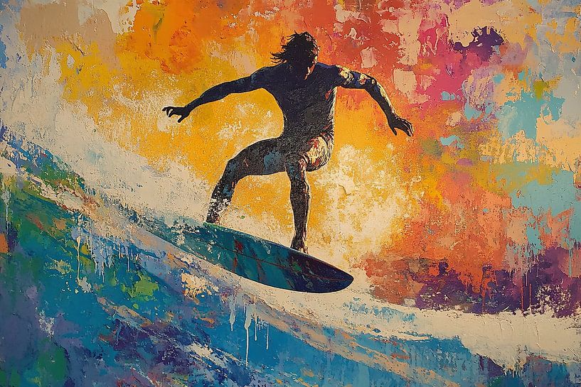 Golf et surf par OMG Art