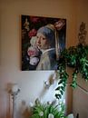 Kundenfoto: Mädchen mit der Vase, Collage nach Vermeer und de Heem