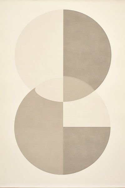 Organische kunst op linnen van Modern Collection