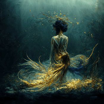 De zeemeerminnen, een serie van 7: "Geisha"