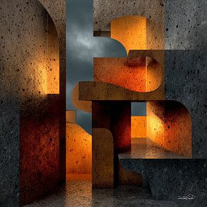 abstrakte Formen und Texturen