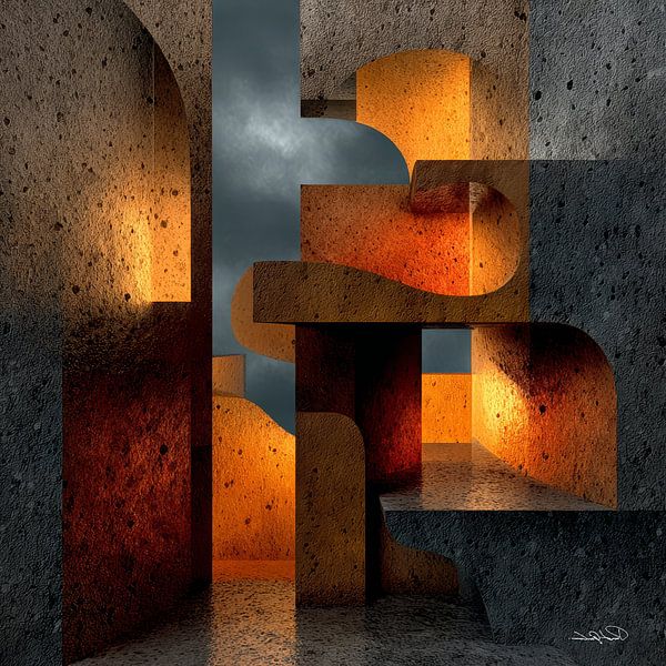 abstract forms and textures by Gelissen Artworks