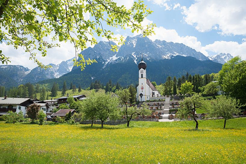 Spring landscape Obergrainau Bavaria by SusaZoom