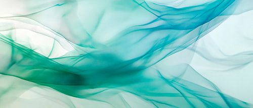 Zachte golven in aqua en groen