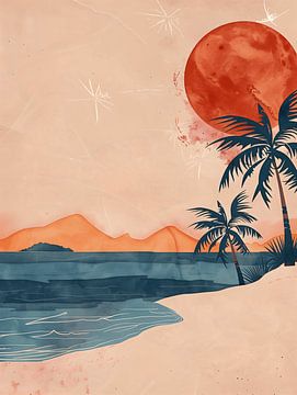 Vintage Beach by Gypsy Galleria