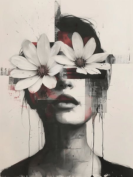 Flowers Woman Abstract by Gypsy Galleria