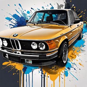 Old colourful bmw by kevin gorter