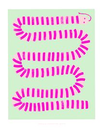 Pandc Pinksnake Copy by Jenny Liz Rome