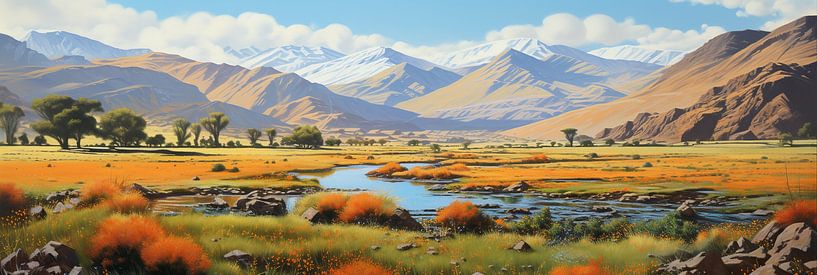 Vue du Maroc par Peinture Abstraite