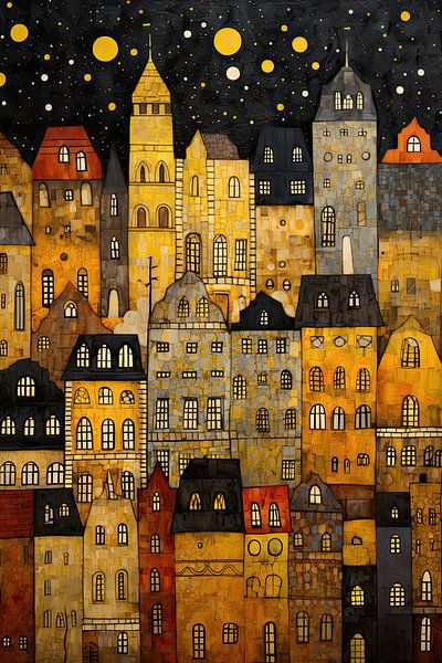 Paysage urbain de nuit par Bert Nijholt