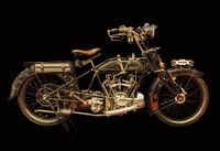 The vintage 1919 Martinsyde-Newman motorcycle