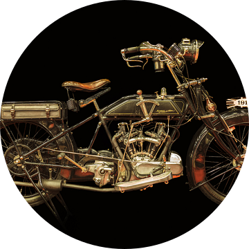 De vintage Martinsyde-Newman motorfiets van Martin Bergsma