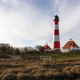 Vuurtoren Westerheversand van Frank Herrmann