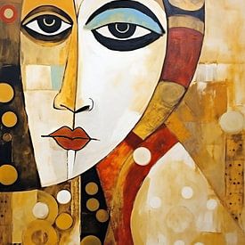 Woman,Picasso Style Portrait by Jacky
