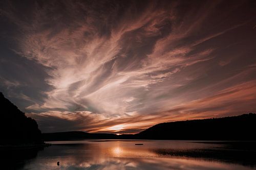 Sunset in the mountains