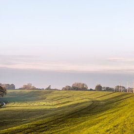 Polderlandschaft am Morgen. 2. Lelystad. von Alie Ekkelenkamp