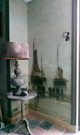 Scheveninger Boote vor Anker, H.W. Mesdag