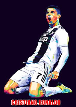 Cristiano Ronaldo Wpap Pop Art van Noval Purnama