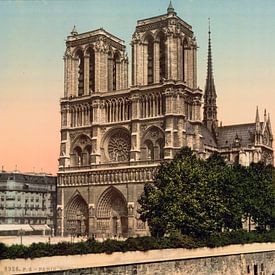 Notre Dame Paris (1890-1900) von Vintage Afbeeldingen
