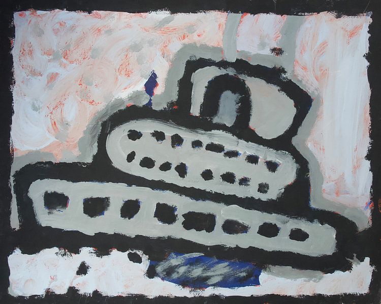 Ship at sea by Jasper Niemeijer