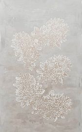 Reliëf van bloemen van Color Square