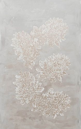 Reliëf van bloemen