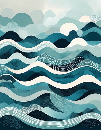 Abstract oceaan golfpatroon