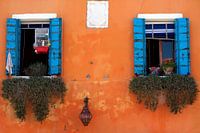 VENICE BURANO colourful houses and windows - the birdcage