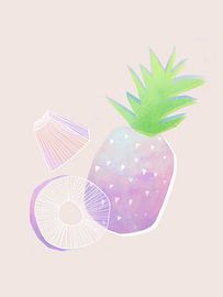 Ananas illustratie van Femke Bender