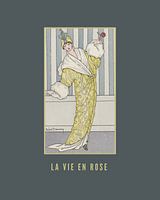 La vie en rose, art nouveau fashion poster