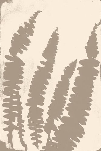 Abstracte botanische kunst. Varenbladeren.