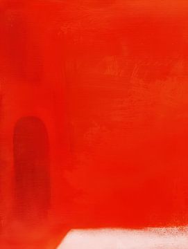 Rotes Feld - Kühnes, minimalistisches, abstraktes Erscheinungsbild von Mosaic Dialogue