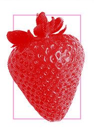 Rote Erdbeere von Athene Fritsch