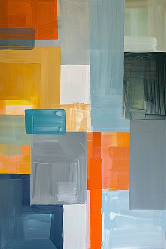 Formes géométriques abstraites dans des couleurs modernes